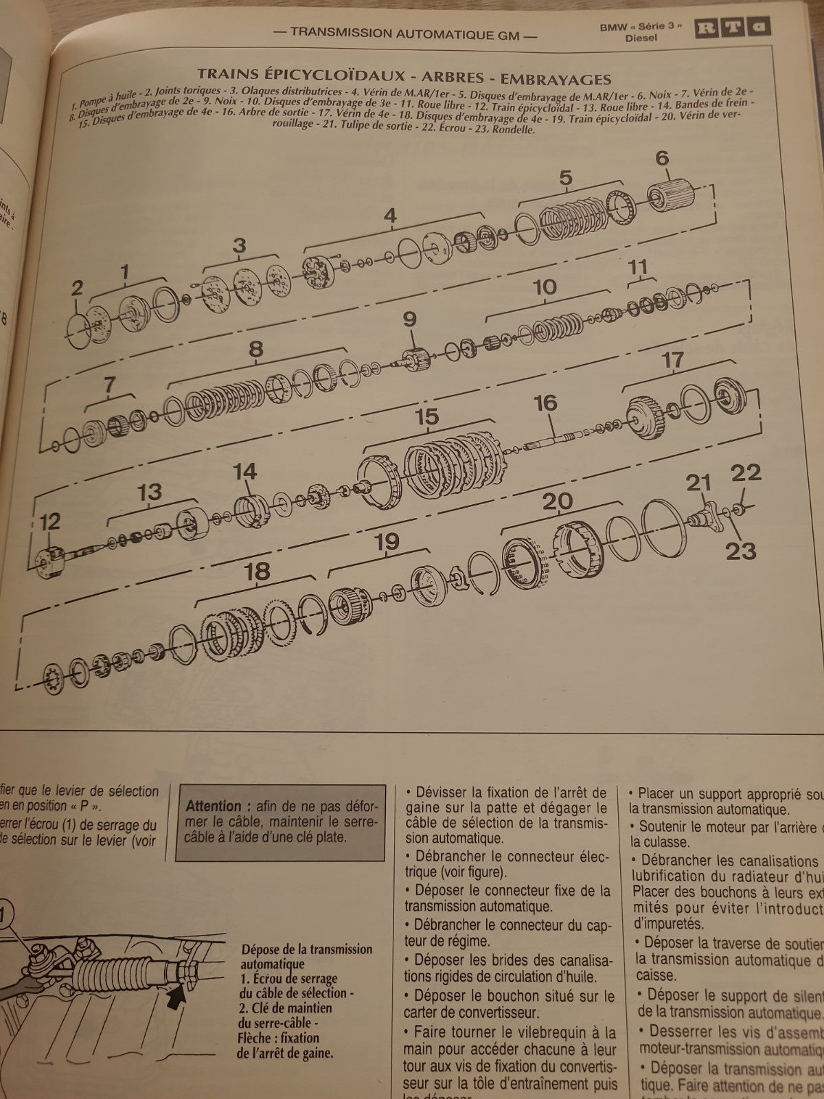 RTA Revue Technique Automobile BMW 318 325 Tds Diesel 1996 (Liv206)