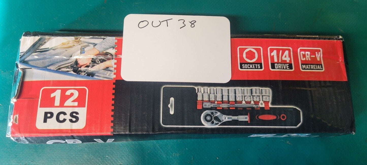 Kit De Cliquet 1/4 12pieces NEUF  outil ( Out38 )