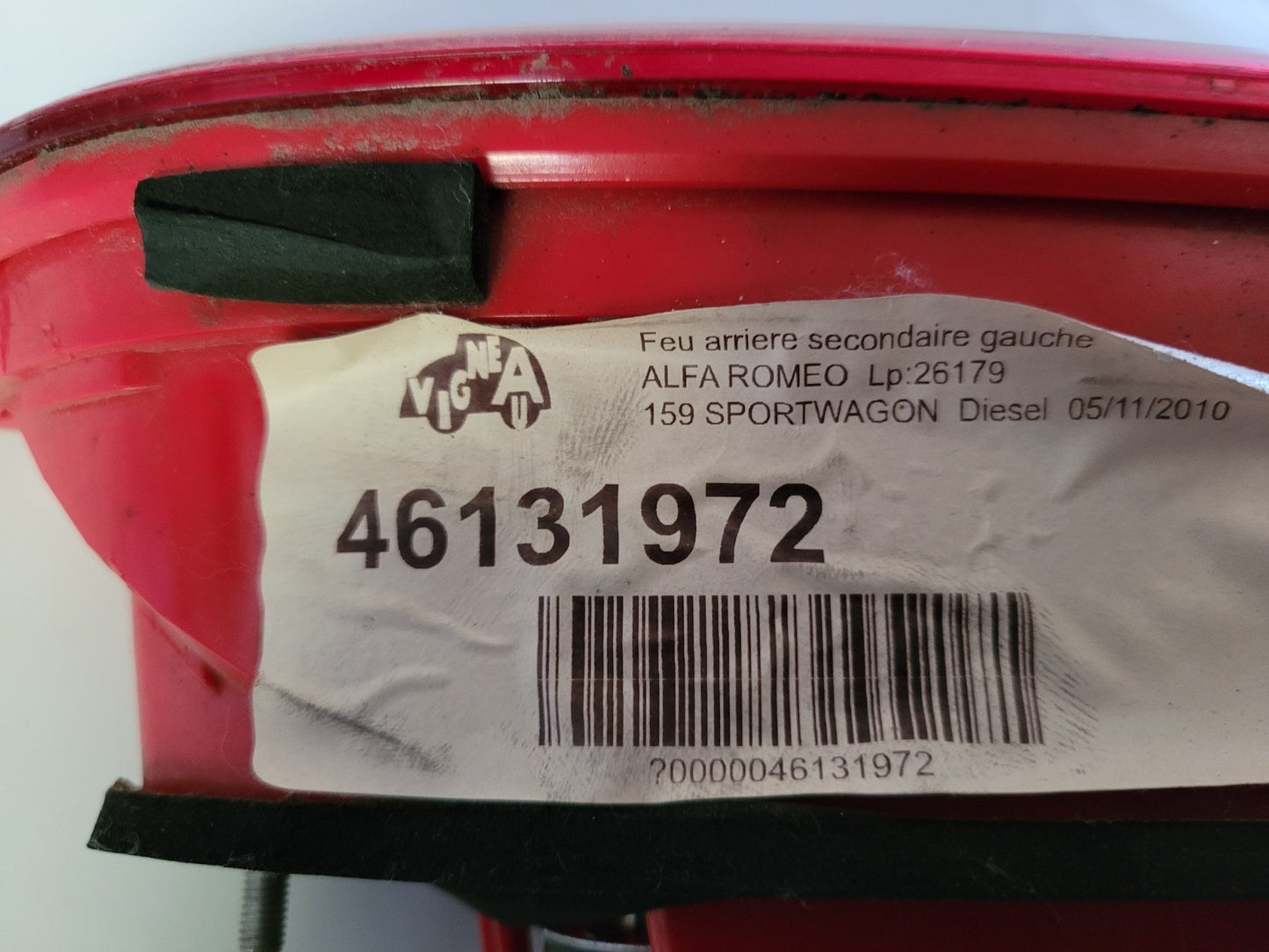 Petit Feu Arrière Gauche Alfa Roméo 159 Sw 2.0jtdm 2011  (#24725)