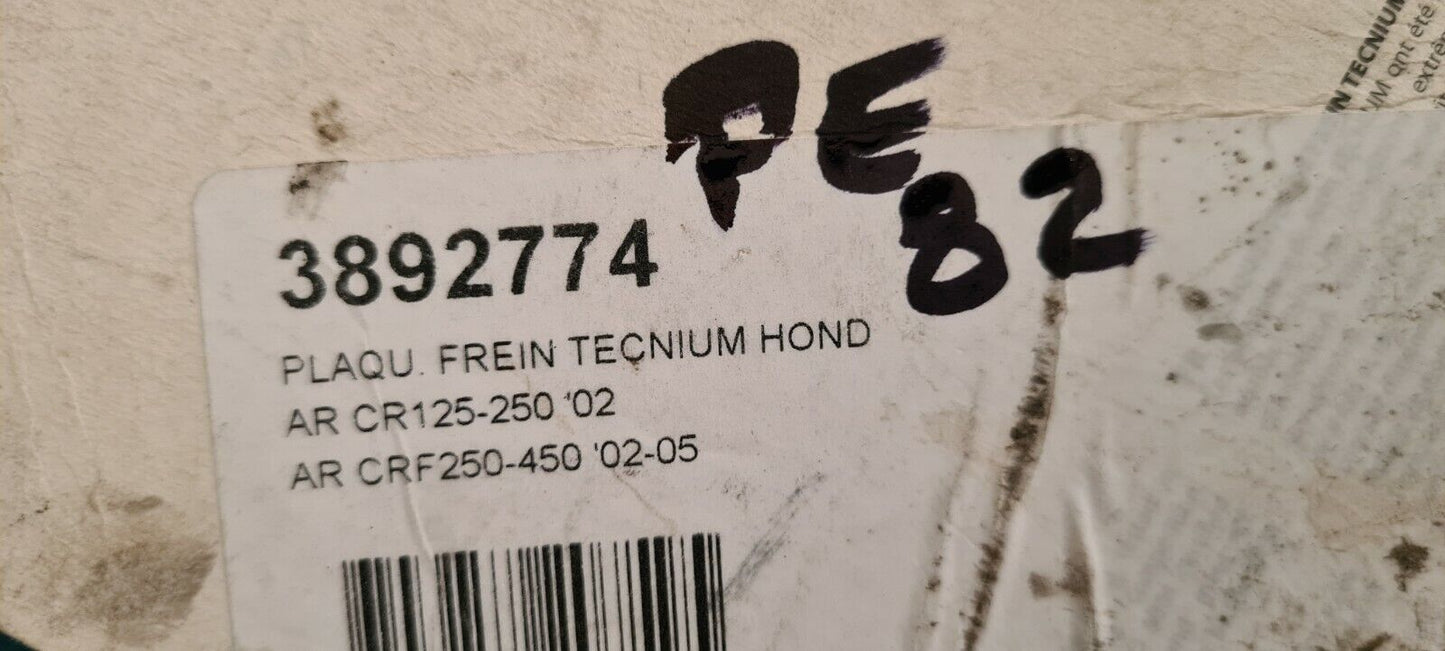 Plaquettes de freins  cr 2002 ... voir fiche détail sur photo 2 (code PE82)