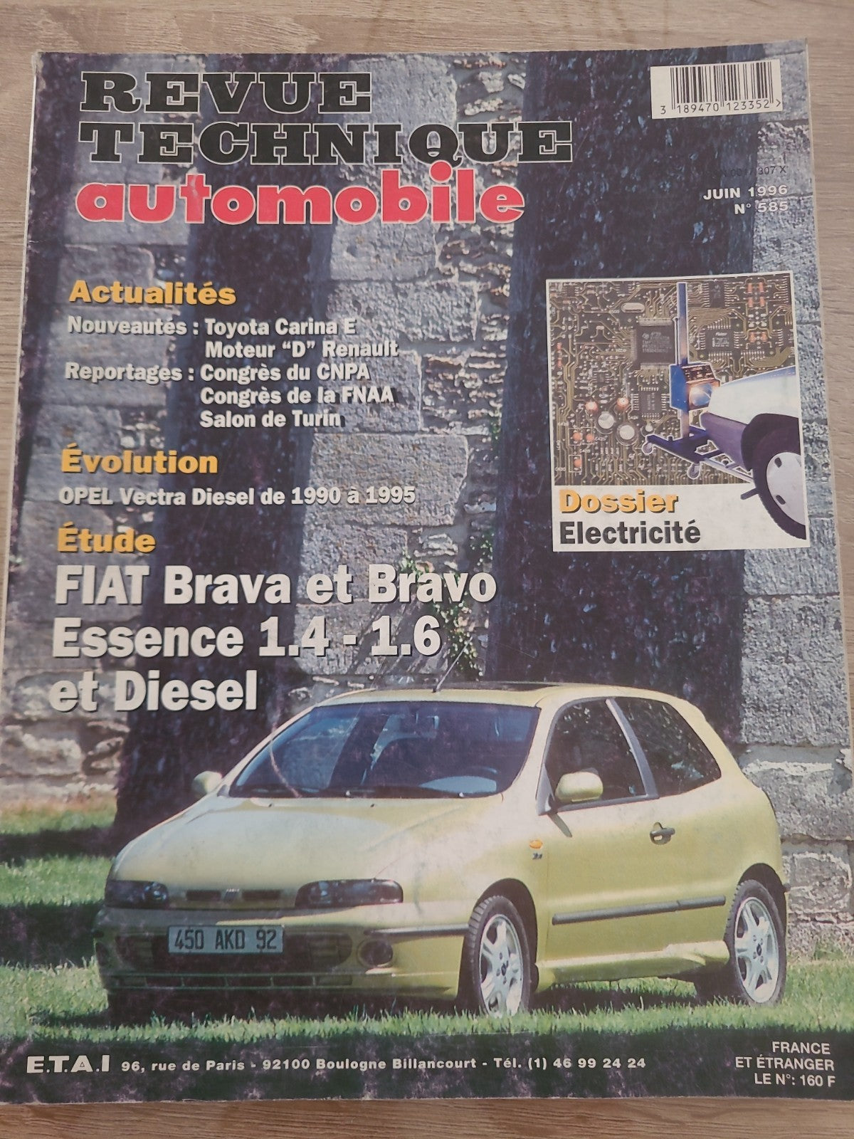 RTA Revue Technique Automobile Fiat Brava Et Bravo Essence Et Dies 1996 (Liv193)