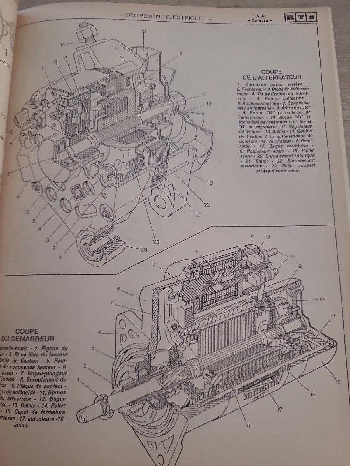 RTA Revue Technique Automobile Lada Samara 1989 (Liv219)