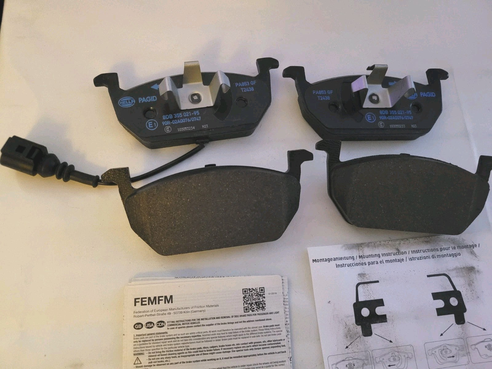 Jeu Plaquettes Av NEUF Citroën Peugeot Fiat 4082300493559 (#AUT299)