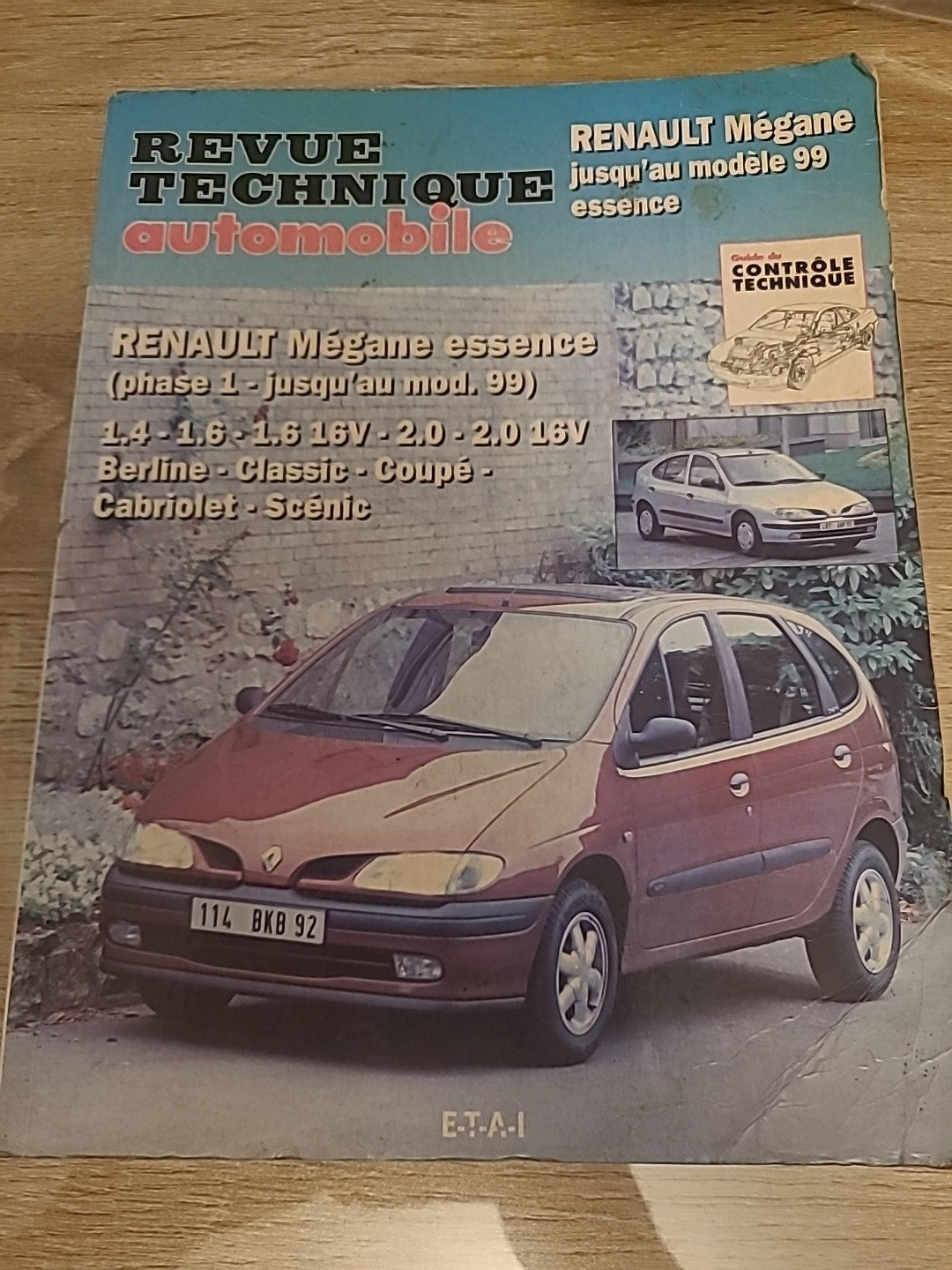 Revue Technique Auto Renault Megane Et Scenic  RTA de 225 pages (Liv94)