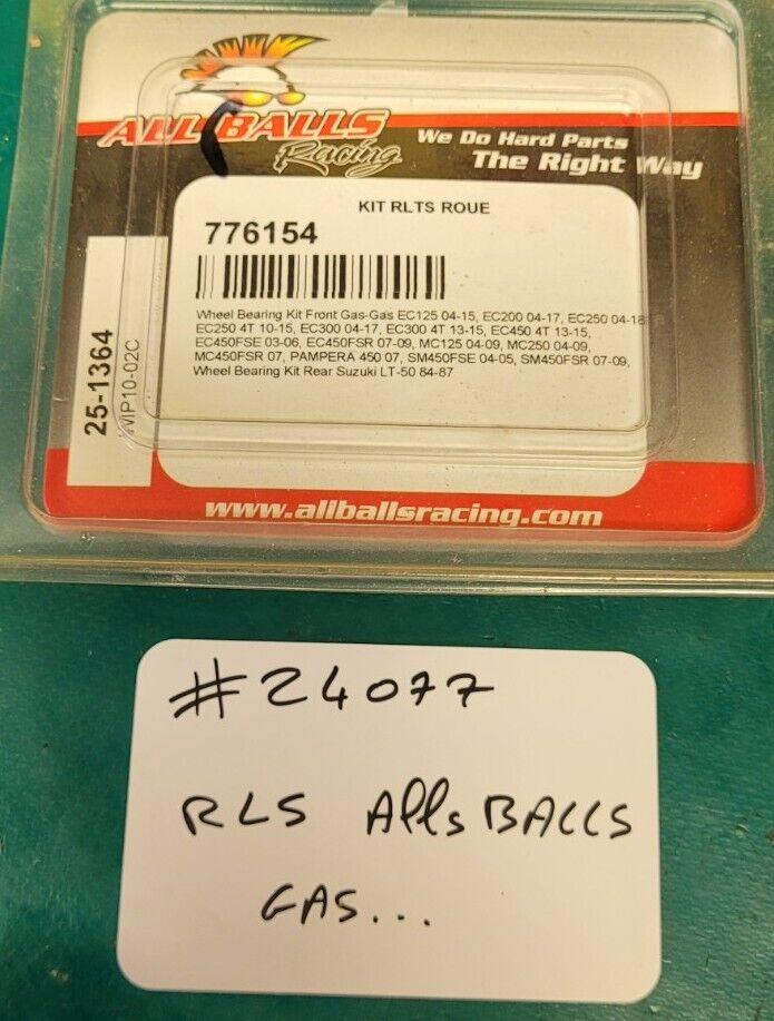 Jeu De Roulements Allballs 776154 GASGAS avant Voir Ref  (24077 )