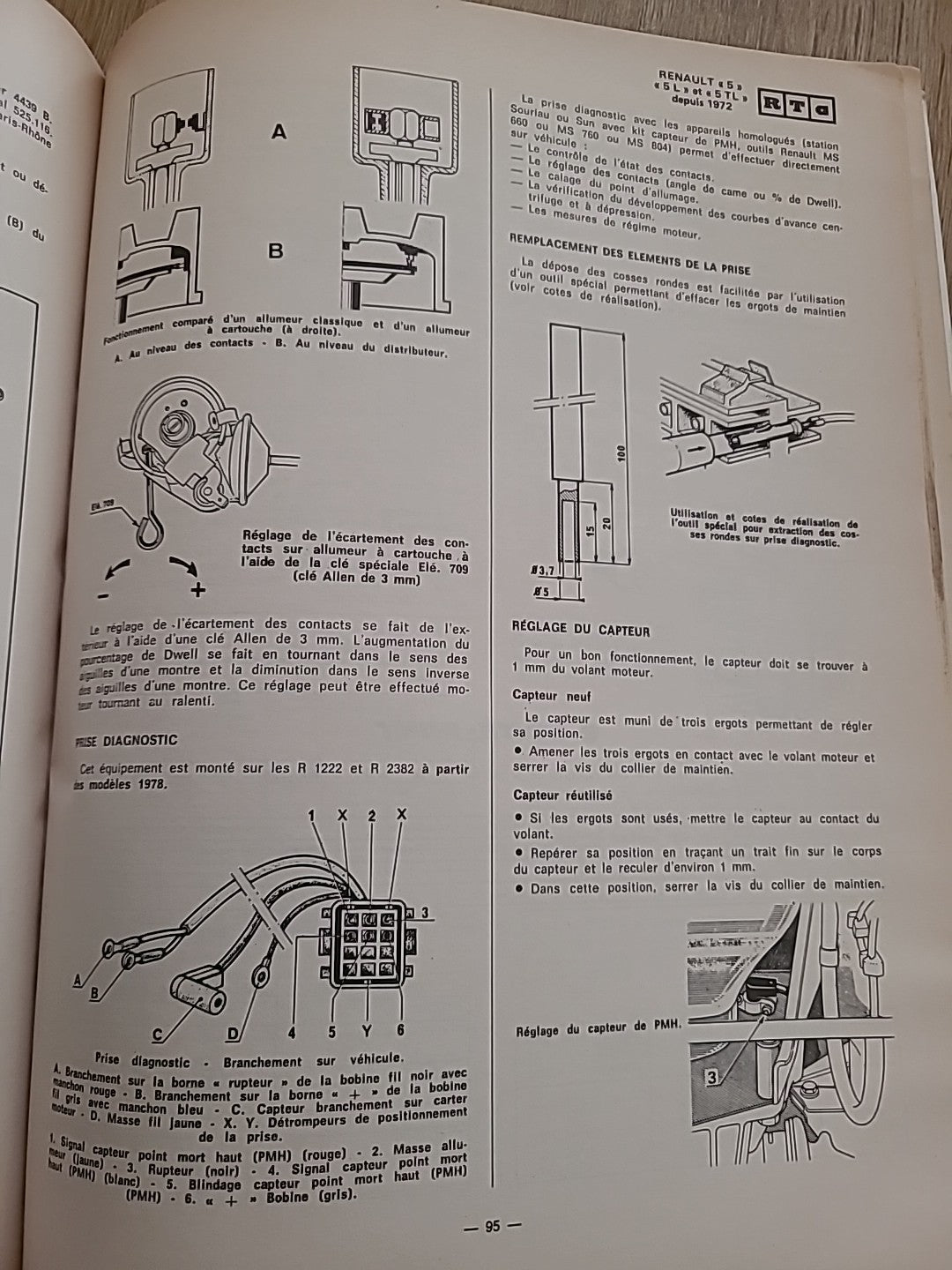 Revue Technique Renault 5  RTA de 148 pages (Liv33)