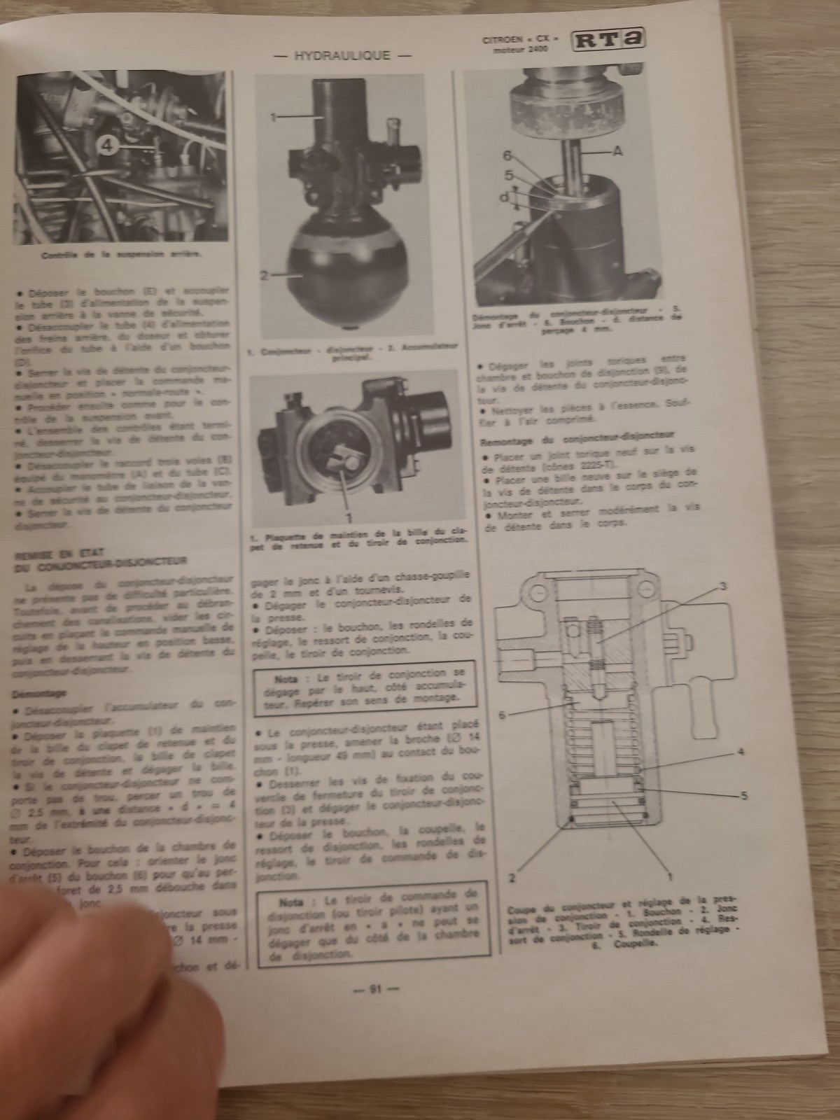 RTA Revue Technique Automobile Fiat 126 Citroën CX 1978 (Liv230)
