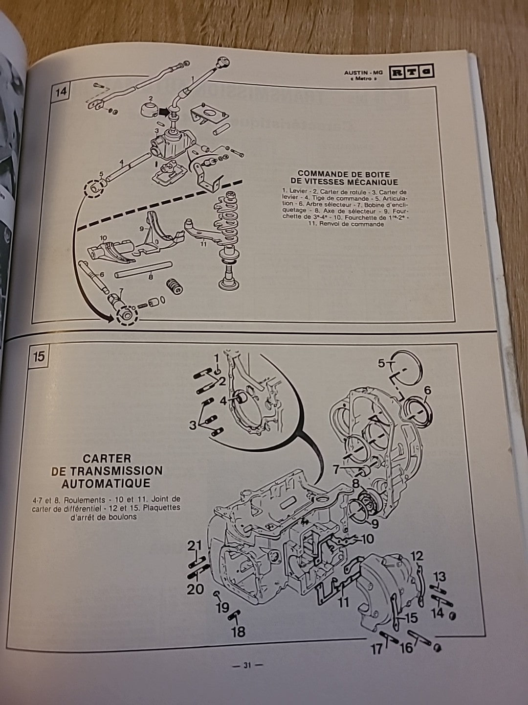 Revue Technique Auto AUSTIN MG METRO RTA de 78 pages (Liv87)