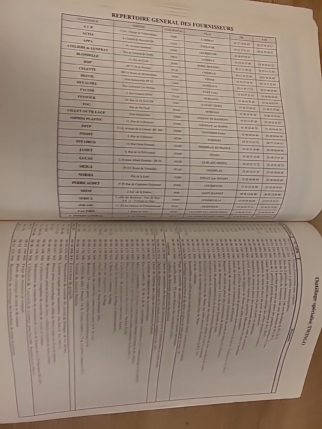 Collector Catalogue Outillage RENAULT 99 Tous Modèles 77 11 201 775 (Liv115)