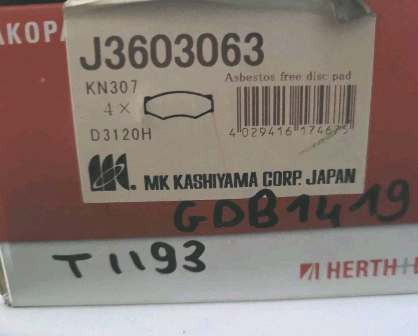 Jeu Plaquettes NEUF Av Mazda Ford  4029416174675 (#AUT282)