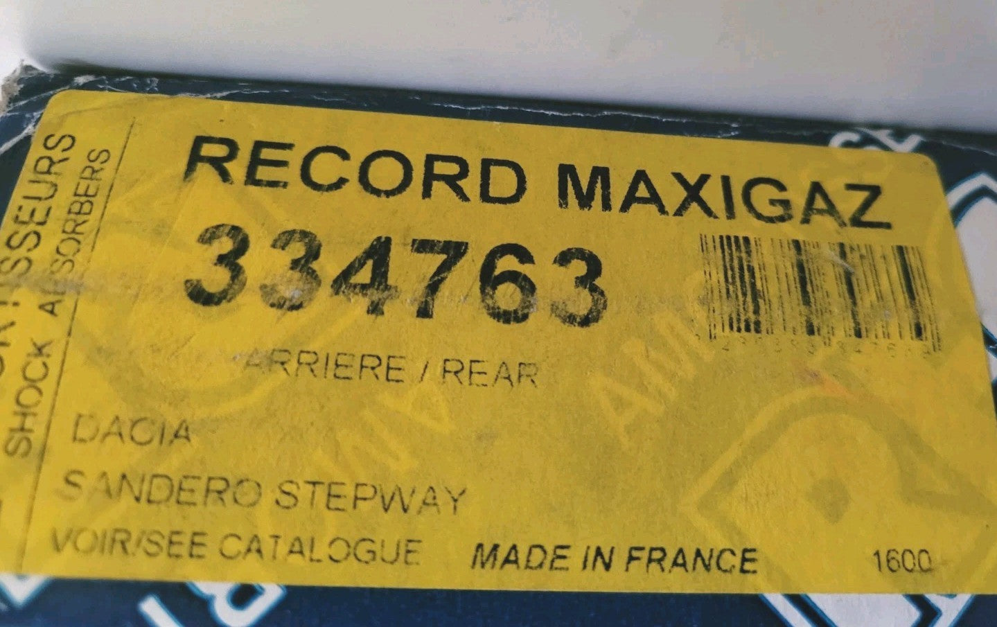 amortisseurs Arrieres NEUFS Dacia Sandero Stepway 334763 (#AUT200)