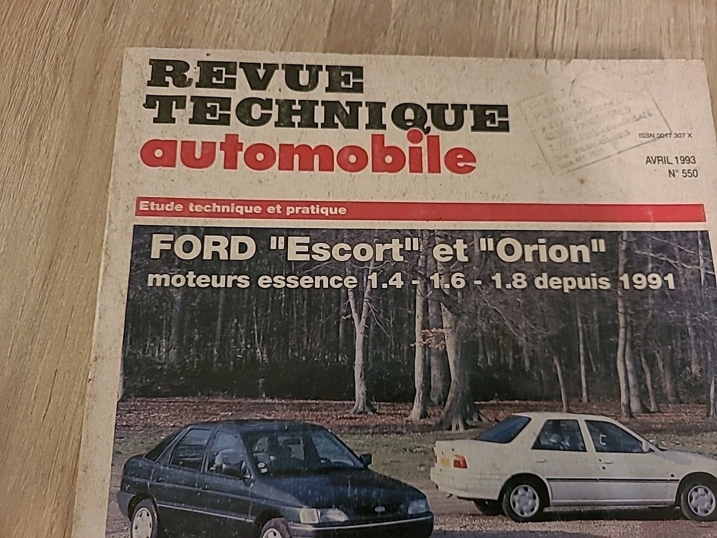 Revue Technique FORD ESCORT ORION 1.4 1.6 1.8  1991-  RTA de 182 pages (Liv23)