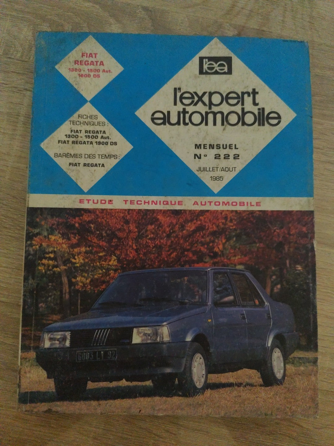 Revue Technique Auto Fiat Regatta 1300 1500 1900 Ds RTA  (Liv128)