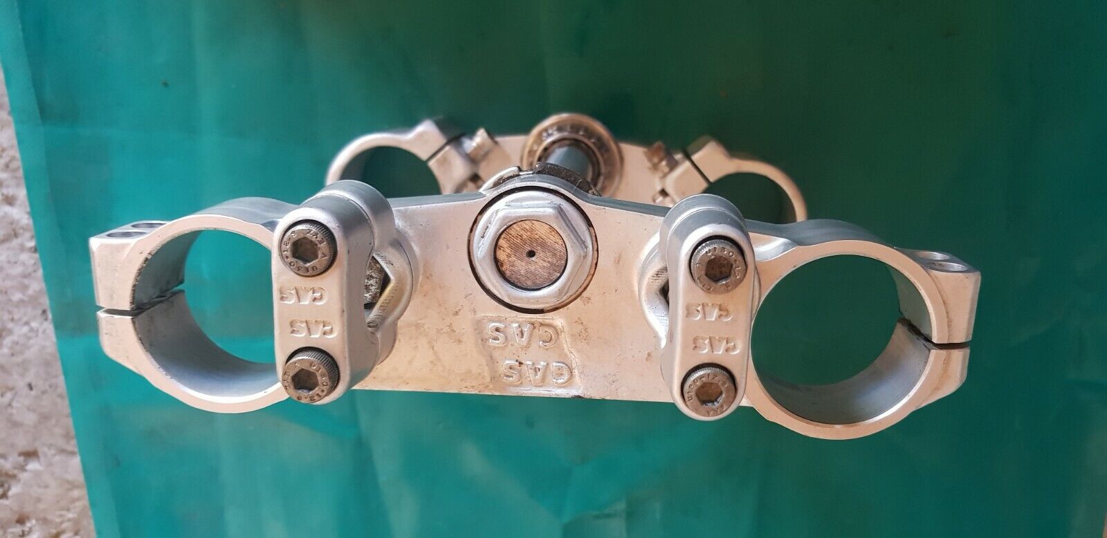 tes de fourche avec pontets de guidon 125 Gas Gas MC 2002
