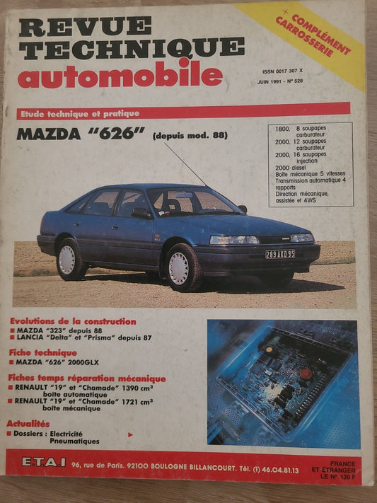 RTA Revue Technique Automobile Mazda 626 Après 1988 (Liv187)