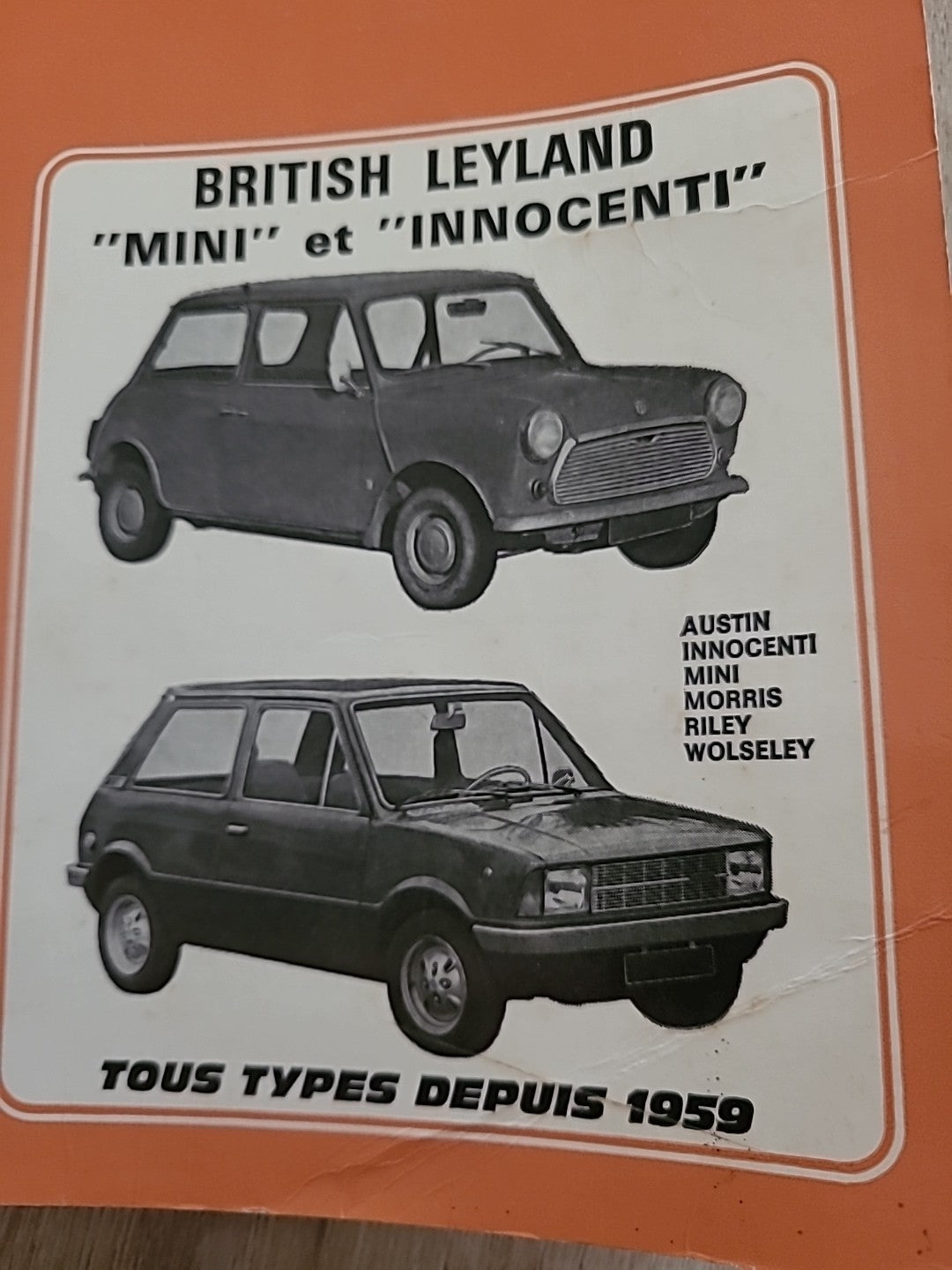 Revue Technique MINI ET  INNOCENTI RTA de 161 pages (Liv46)