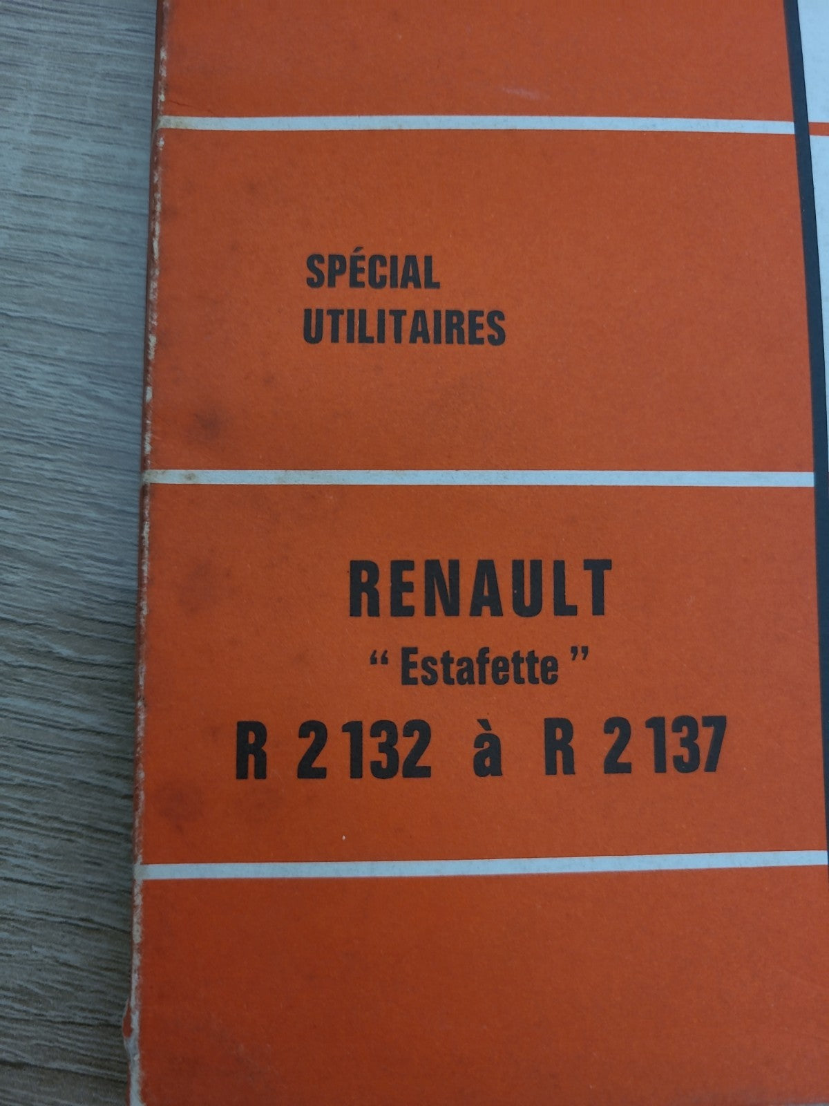RTA Revue Technique Automobile Renault Estafette R2132 R2137 1971 (Liv160)