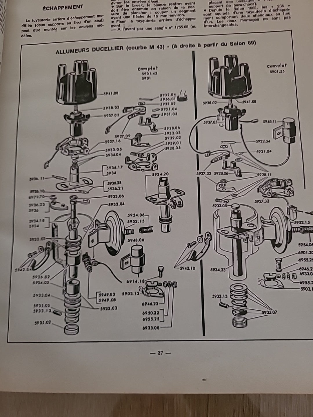 Revue Technique PEUGEOT 204 de 123 pages (Liv52)