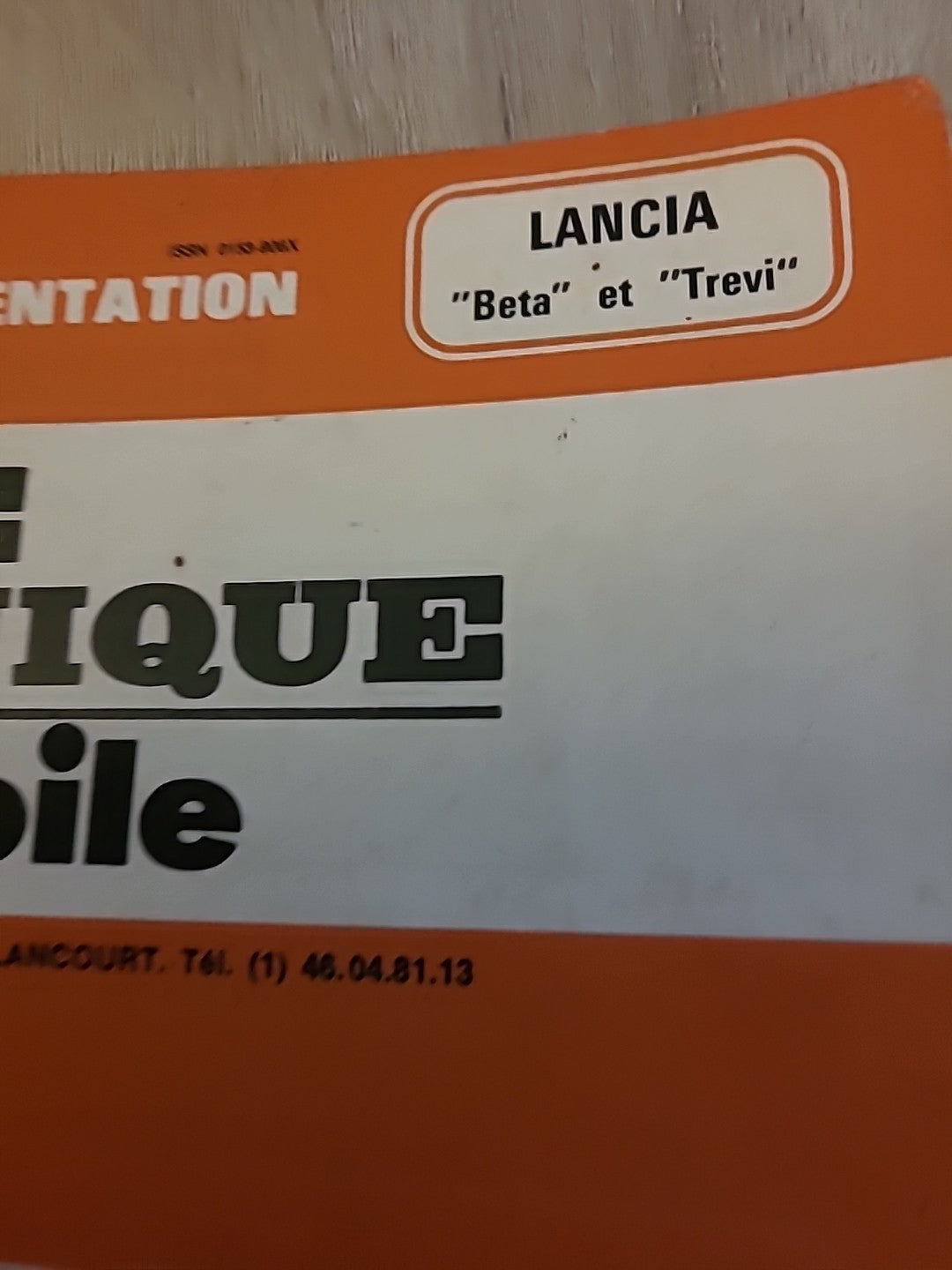 Revue Technique Auto LANCIA BETA TREVI RTA de 90 pages (Liv82)