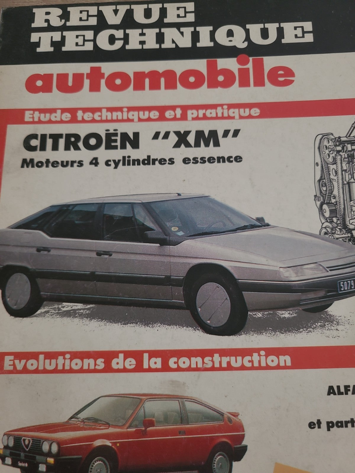 RTA Revue Technique Automobile Citroën XM Essence 1990 (Liv181)