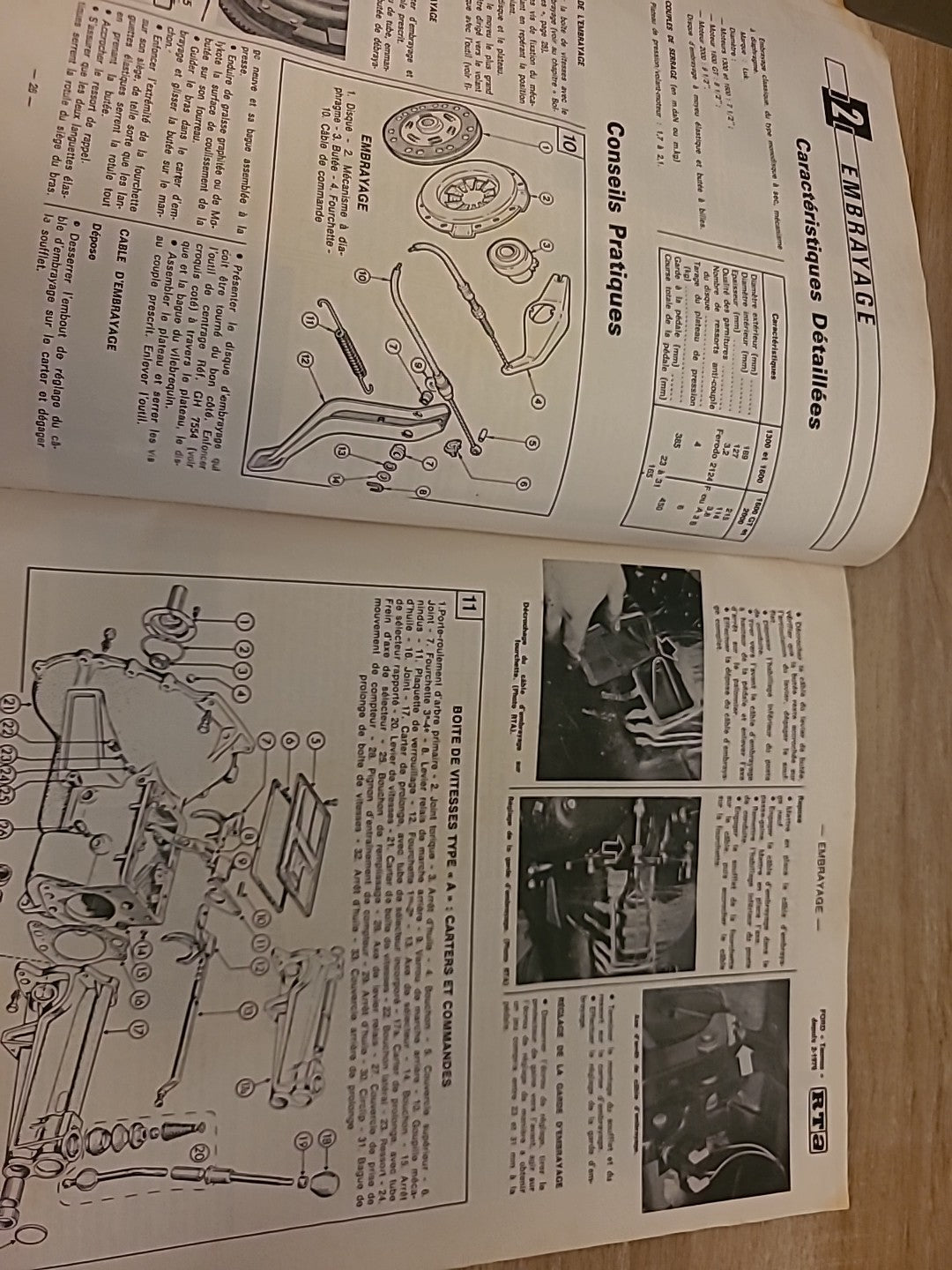 Revue Technique Auto Ford Taunus  RTA de 94 pages (Liv105)