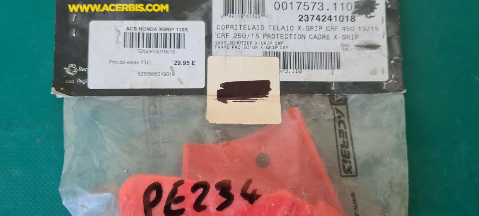 Protège cadre 250 CRF 2015 Acerbis Honda (code PE234)