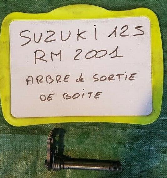 Arbre de sortie de boite à vitesses avec ressort SUZUKI RM 125 de 2001