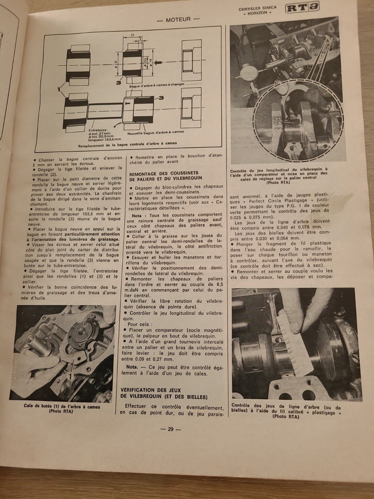 RTA Revue Technique Automobile Talbot Chrysler Simca Horizon 1983 (Liv177)