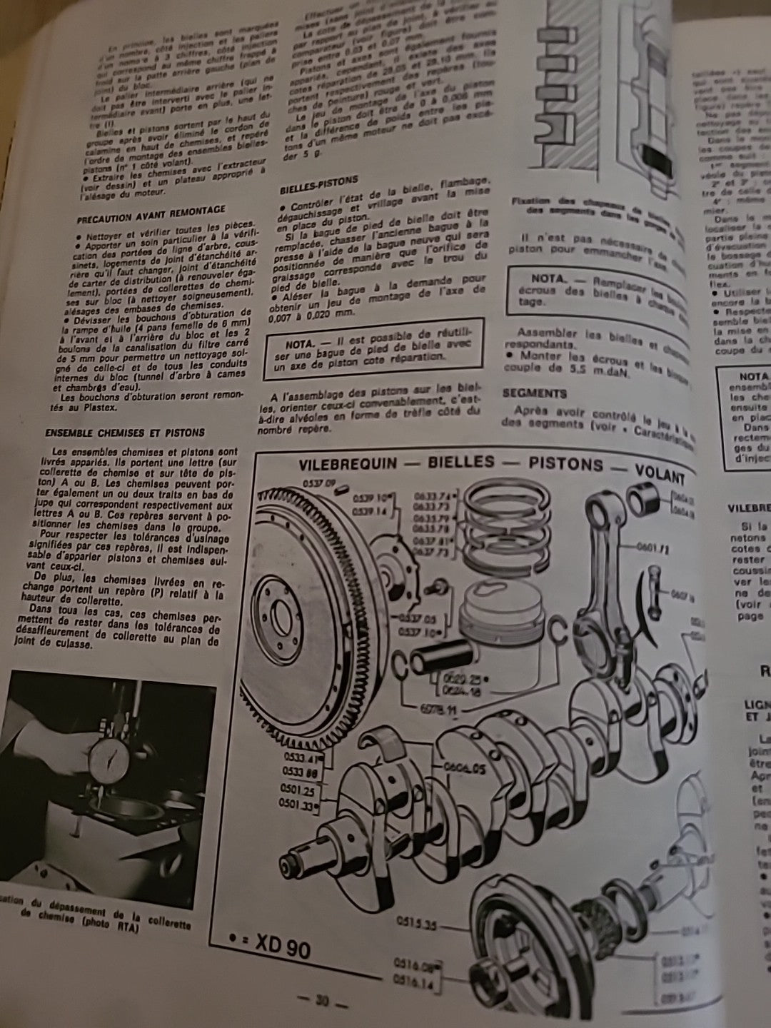 Revue Technique PEUGEOT 504 Diesel RTA de 168 pages (Liv66)