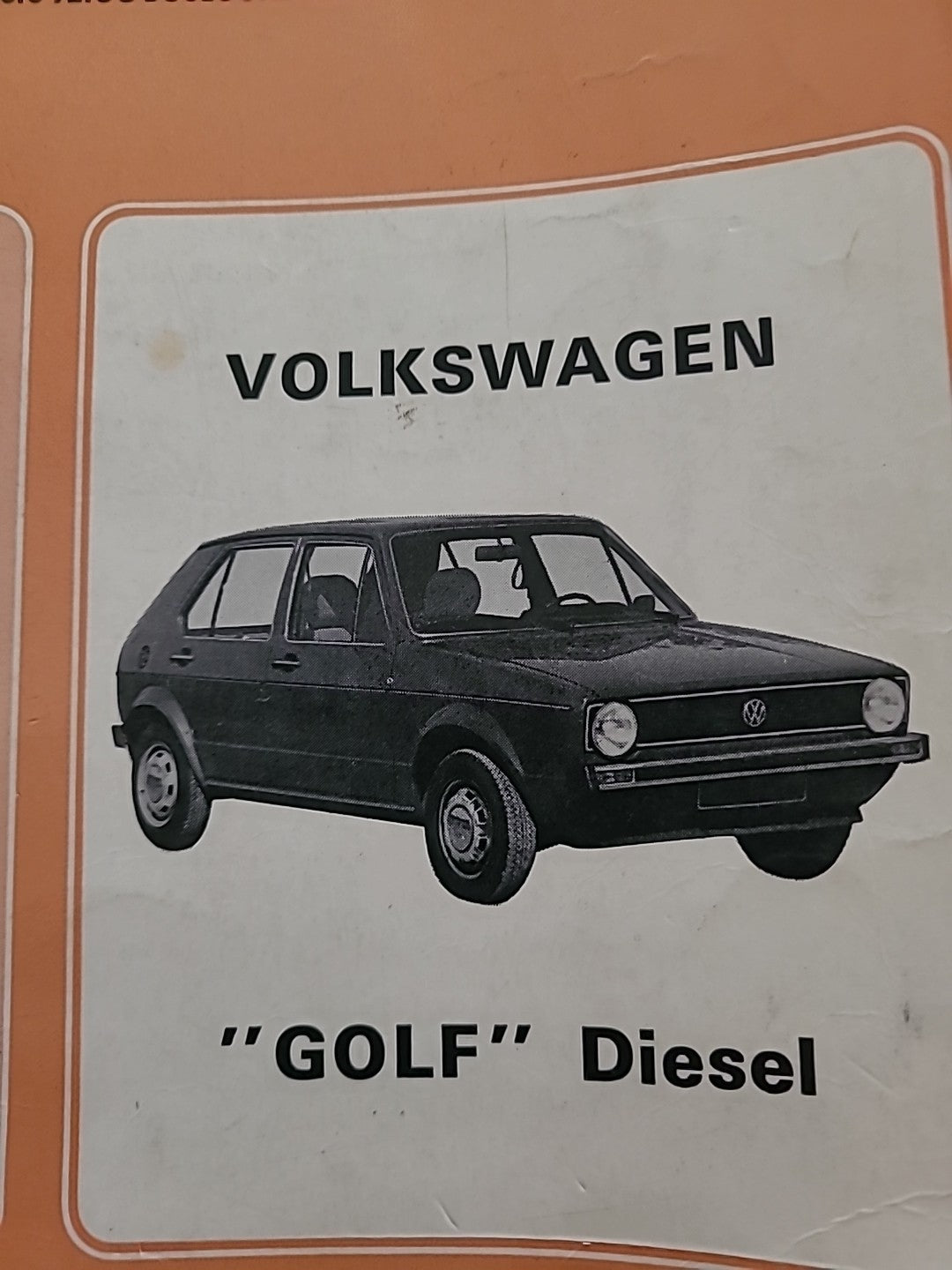 Revue Technique GOLF 1 DIESEL de 66 pages (Liv51)