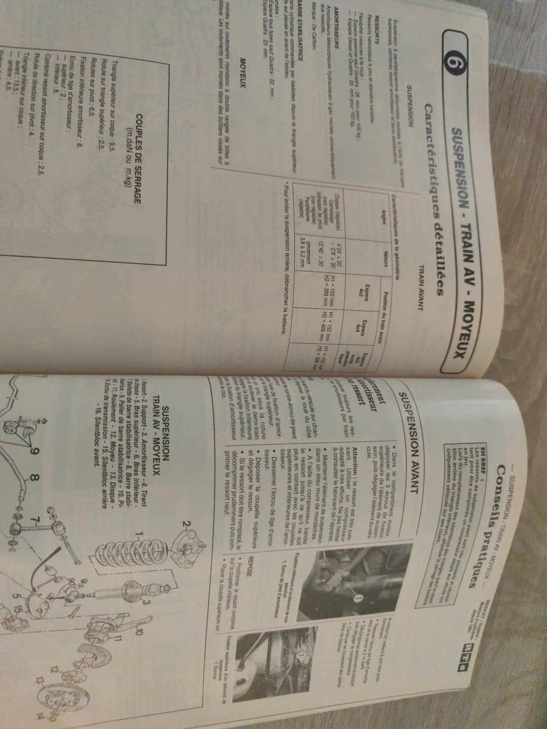 Revue Technique Auto Renault Espace 1991 RTA  (Liv130)