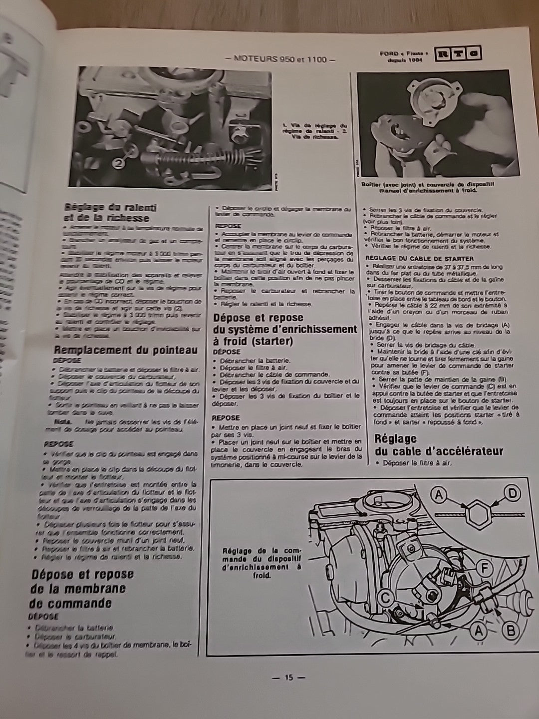 Revue Technique FORD FIESTA Et Xr2 de 88 pages (Liv57)
