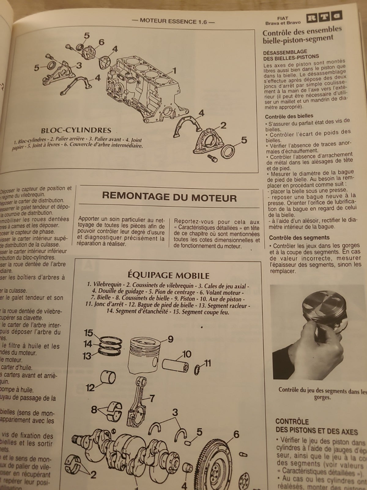 RTA Revue Technique Automobile Fiat Brava Et Bravo Essence Et Dies 1996 (Liv193)