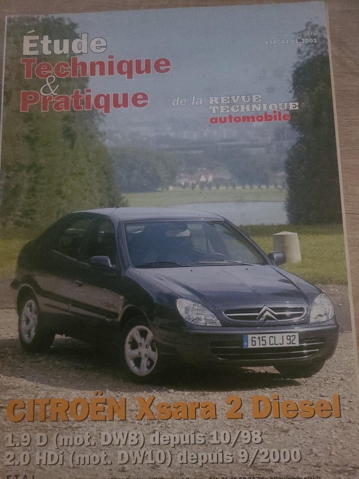 RTA Revue Technique Automobile Citroën Xsara Diesel 2001 (Liv235)