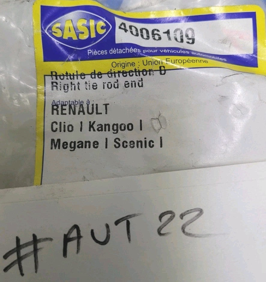 Rotule De Direction Droite Clio 1 Mégane 1 Kangoo 1 Scenic 4006109  (#AUT22)