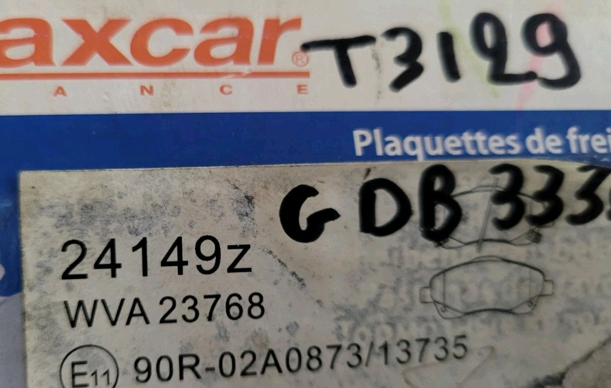 Jeu De Plaquettes Klaxcar  Avants Toyota 24149z (#AUT113)