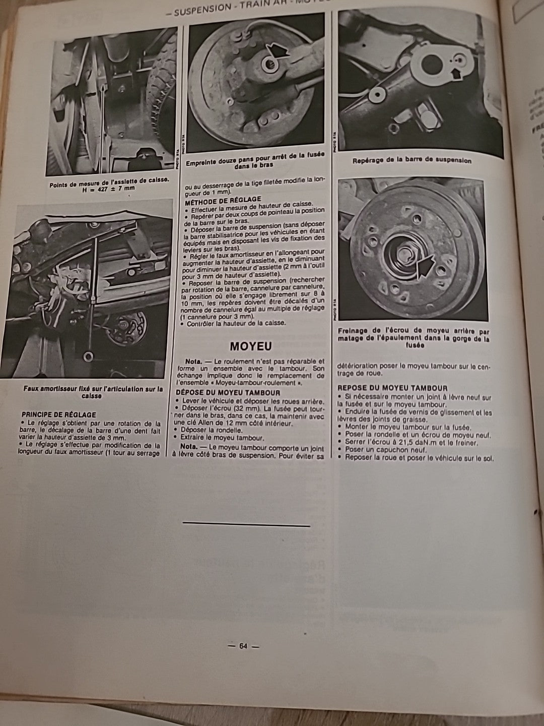 Revue Technique PEUGEOT 205 GL GR SR GT de 80 pages (Liv50)