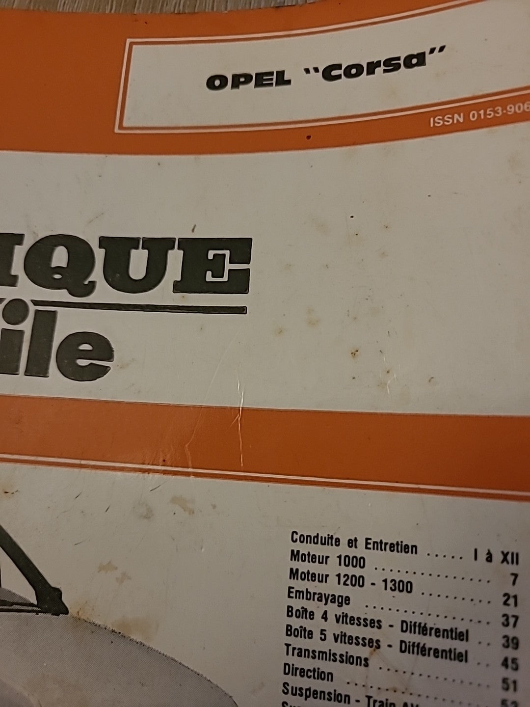 Revue Technique Auto OPEL CORSA 1000 1200 1300 RTA de 78 pages (Liv88)