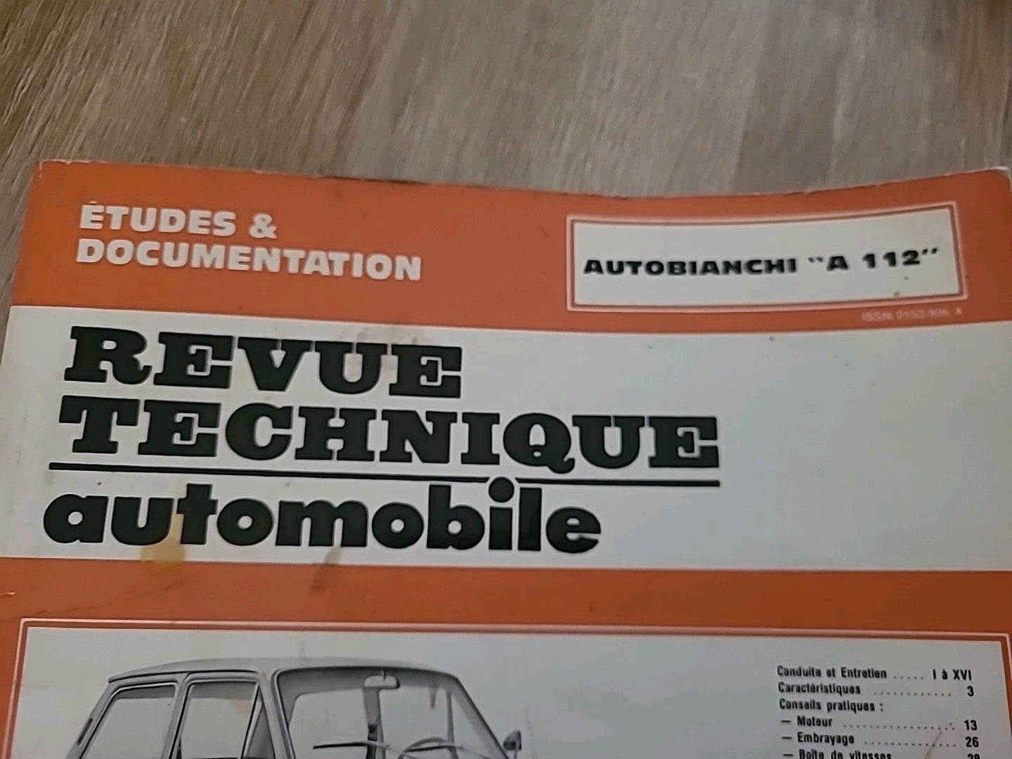Revue Technique AUTOBIANCHI A112 RTA de 98 pages (Liv26)