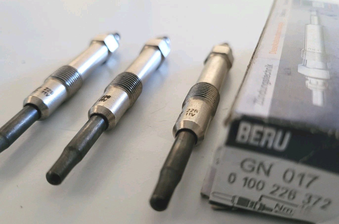 3x Bougie De Préchauffage Beru Gn017 Ngk 4694 Alfa Romeo Fiat (#AUT157)