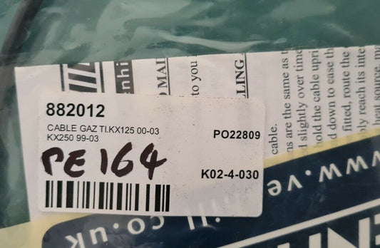 Câble gaz Kawasaki 125 250 KX 00 03 (code PE164)