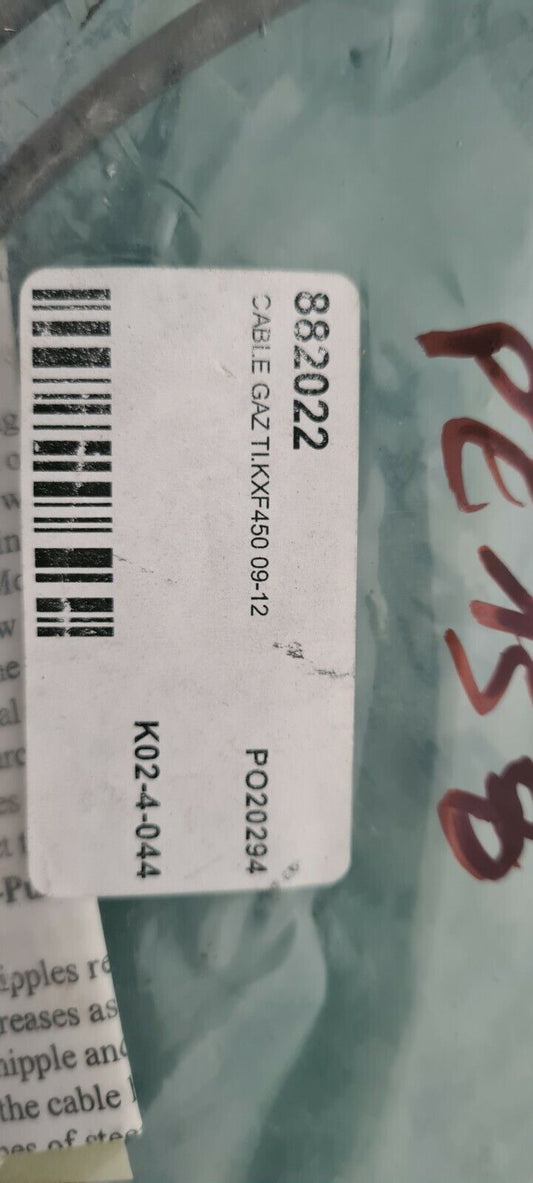 Câble de gaz Kawasaki KXF 450 2009 2012 (code PE158)