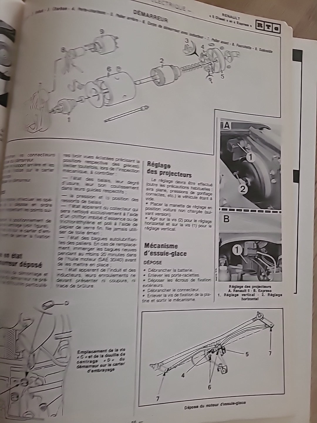 Revue Technique Renault 5 Et Express  RTA de 93 pages (Liv32)