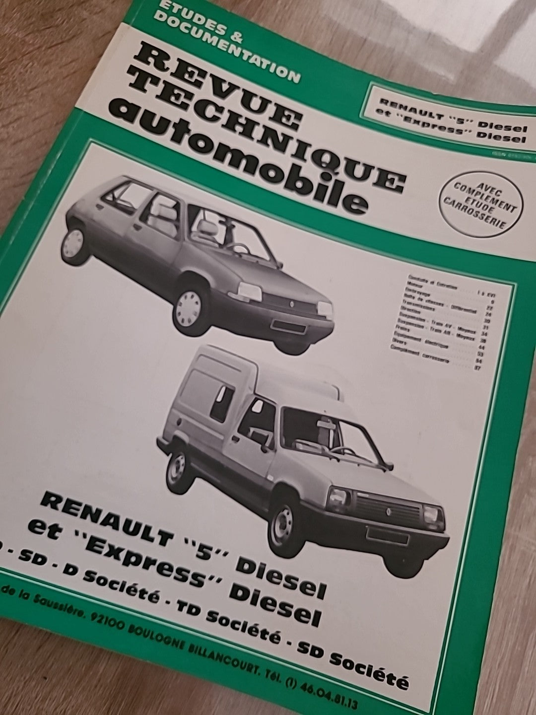 Revue Technique Renault 5 Et Express  RTA de 93 pages (Liv32)