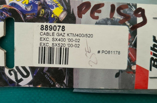 Câble de gaz KTM 400 520 2000 2002 (code PE159)