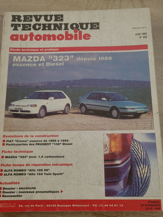 RTA Revue Technique Automobile Mazda 323 Essence Et Diesel 1993 (Liv208)