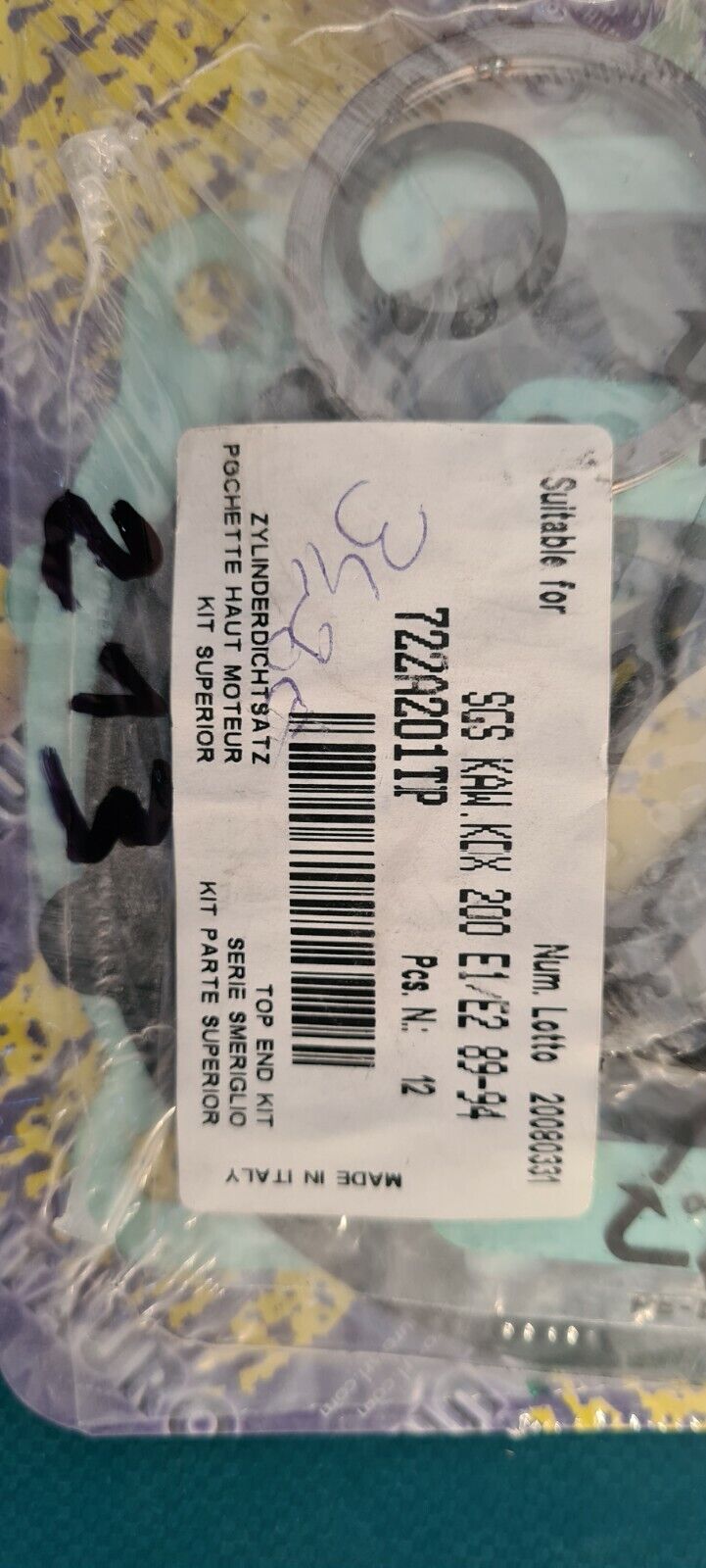 Joints 200 kdx voir réf (code PE213)