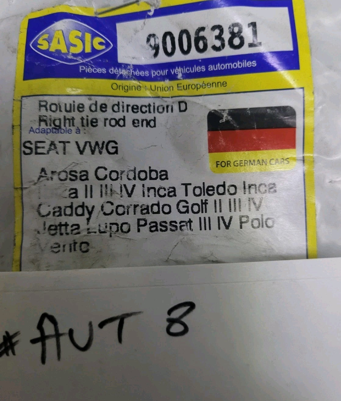 Rotule De Direction D Volkswagen Skoda Audi 9006381 (#AUT8)