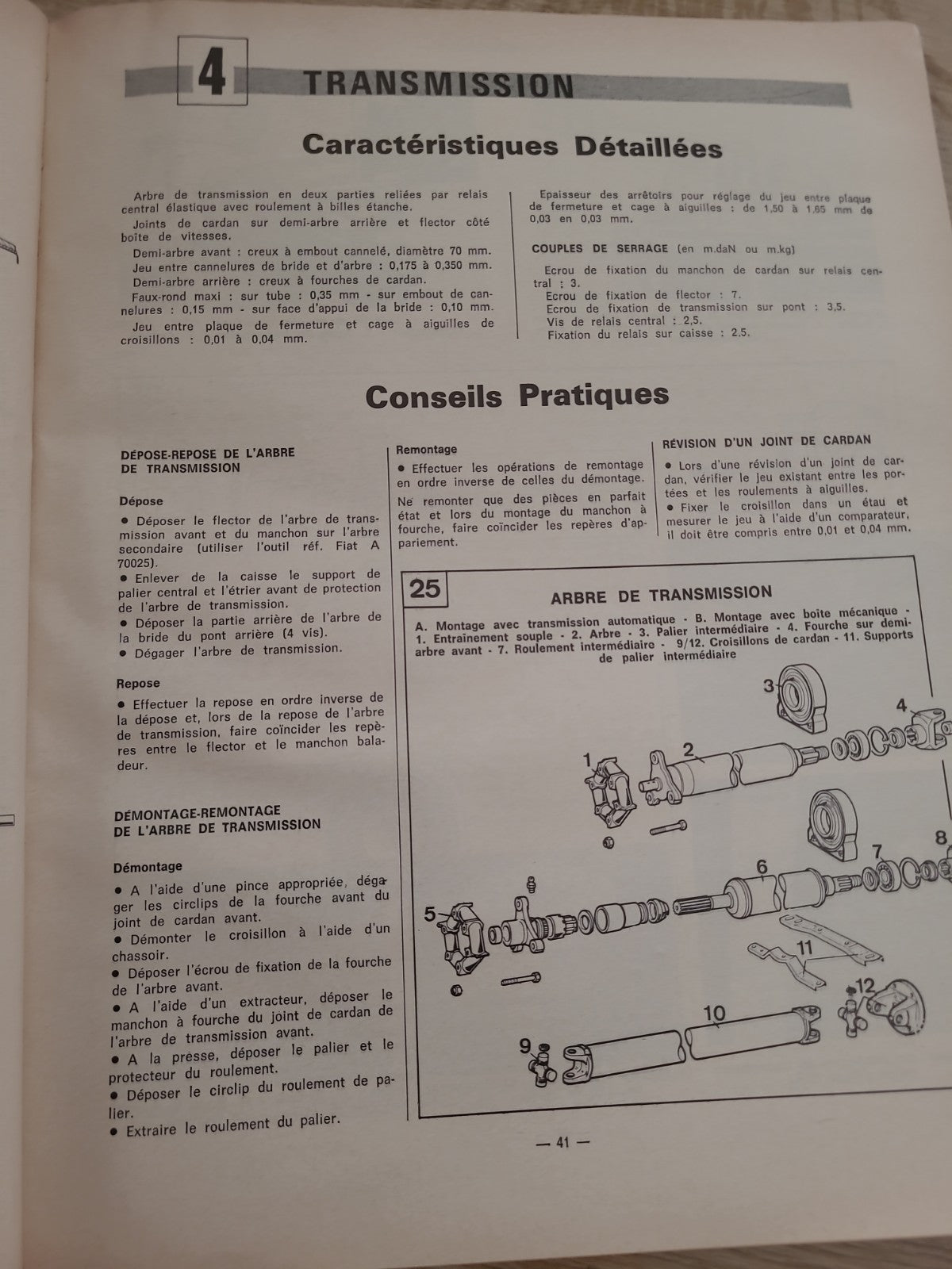 RTA Revue Technique Automobile Renault 5 Fiat 131 1976 (Liv159)