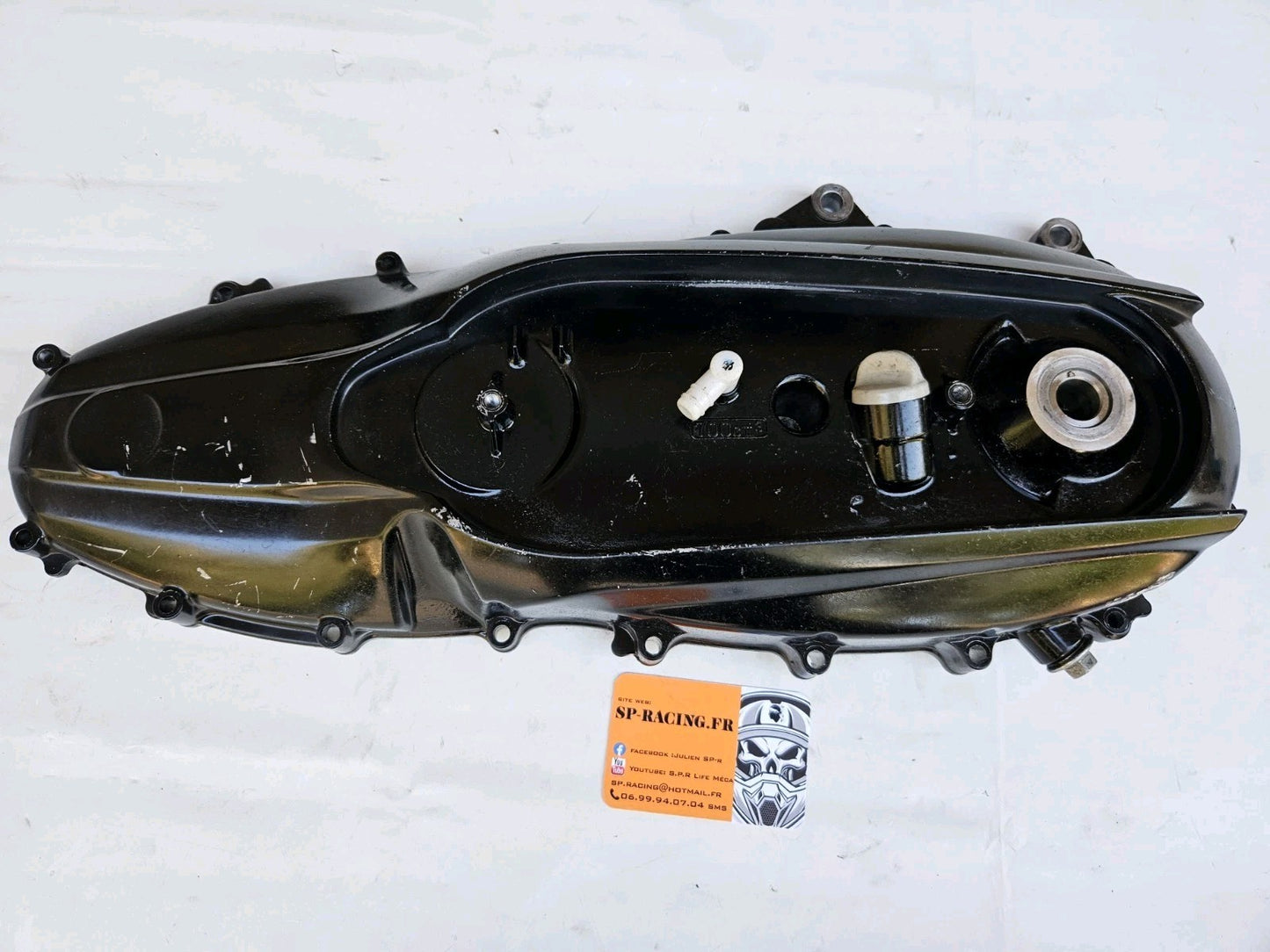 Carter Moteur Coté Transmission Boîte Yamaha 500 Tmax 2007 SJ05 (#24967)